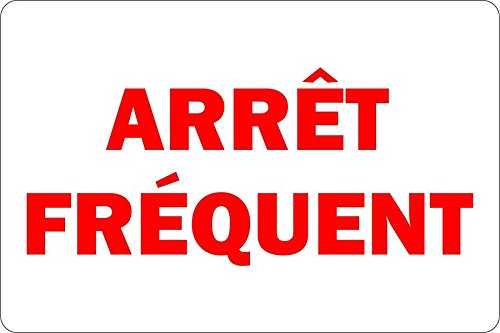 Akachafactory Autocollant Sticker Voiture Camion camionnette Arret Frequent Livraison Panneau