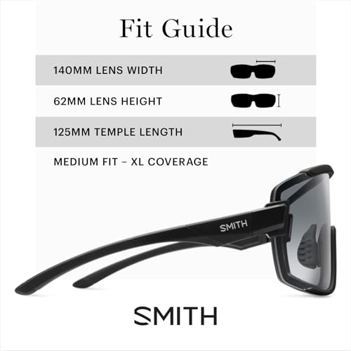 Image of SMITH Wildcat Sunglasses with ChromaPop Shield Lens - Performance Sports Sunglasses for Biking & More - For Men & Women