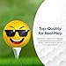 Oji Moji Premium Emoticon Golf Balls - Unique Professional 12-Pack - Novelty Golf Gift for All Golfers, Men, Dads, Women and Kids