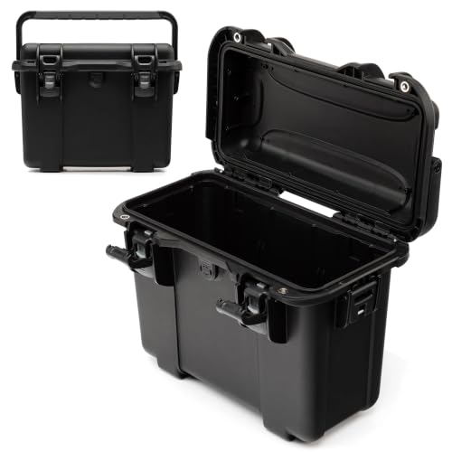 Image of NANUK T30 Waterproof Storage Box - Compact Camping Storage & Gear Box for Outdoor, Marine & Boat Use (16L) - Dustproof, Impact-Resistant Hard Case (16.5 inch x 9.3 inch x 12.5 inch) - Black