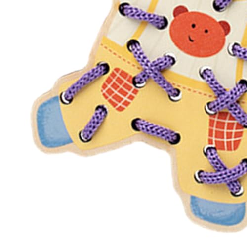 Tarjetas de enhebrado infantiles y tablero de actividades sensoriales para motricidad fina 7