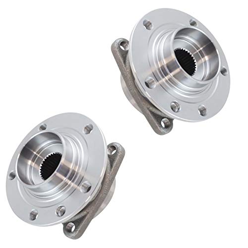 Image of TRQ Front and Rear Wheel Bearing and Hub Assembly Set 2 Piece
