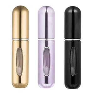 KUAIQI Parfümzerstäuber,3 Stück 5ml Nachfüllbar Leer Reise Parfüm Zerstäuber,Nachfüllbare Parfüm Flaschen,Mini Portable…