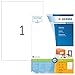 Produktbild HERMA 4631 Universal Etiketten, 200 Blatt, 210 x 297 mm, 1 pro A4 Bogen, 200 Stück, selbstklebend, bedruckbar, matt, blanko Papier Klebeetiketten Aufkleber, weiß