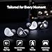 HIFIXAUDIO Kiwi Ears Belle in-Ear Monitor, 10mm DLC Diaphragm Driver Earphone, HiFi Wired Earbuds with Detachable Silver-Plated 2-Pin Cable for Audiophile Gaming (with Mic, Silver)