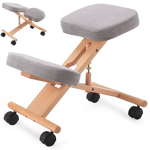 SFAREST Ergonomic Kneeling Chair, Grey