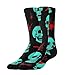 Meaudiwes Fashion Dress Decor Socks, Comfortable Work Leisure Sports Socks For Girls And Boys Halloween Cool Red Blood Zombie Skull