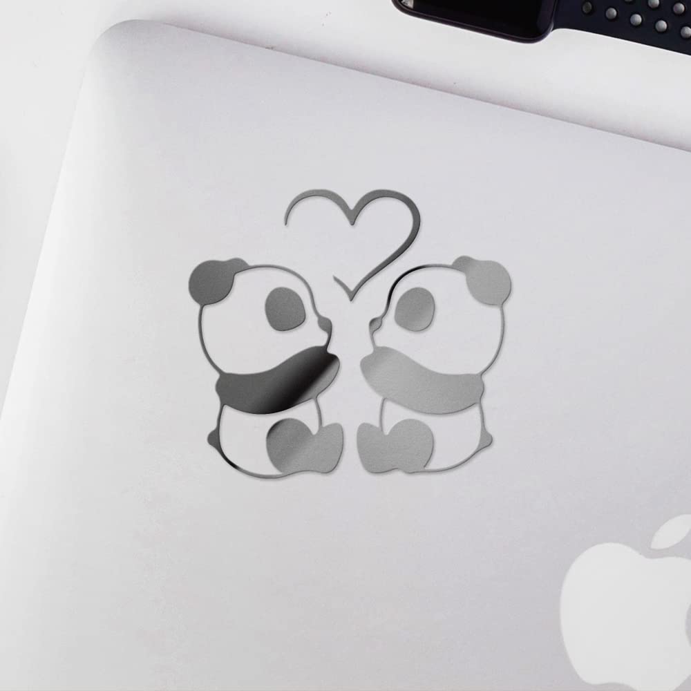 Amazon.com - Transparent Decal Stickers of Panda Love (Metallic