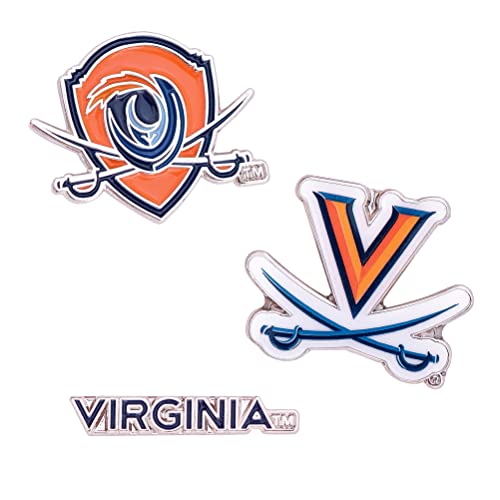 Desert Cactus University of Virginia Lapel Pins 3 Pack Cavaliers UVA Wahoos Logo Enamel Made of Metal (Pin Set)