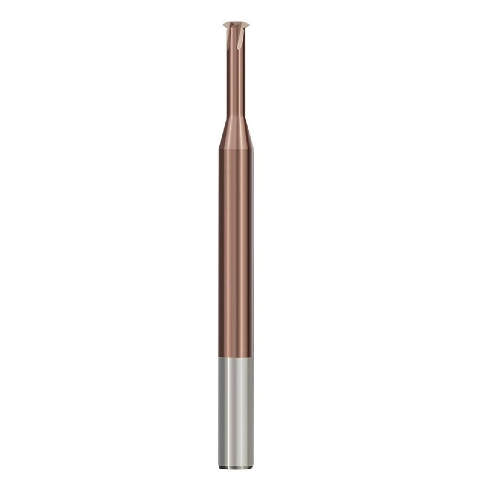 Broca Enrutadora CNC De Paso De Fresa De Carburo Recubierto De TiCN, Fresa De Extremo De Rosca De Flauta Única Con Vástago De 4mm,P0,4x1,55xP4x7x50L