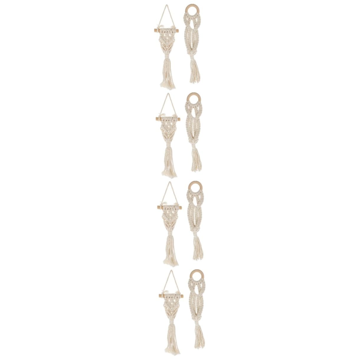 BESPORTBLE 8pezzi Appendiabiti Per Macramè Portavaso Decorativo Per Ed Per Boho e Versatile Per Fioriere Diverse