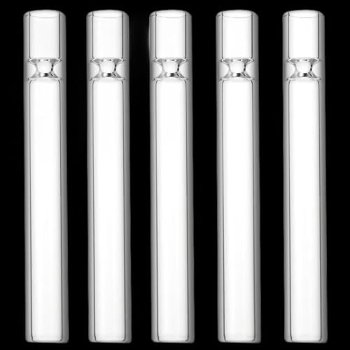5 Pcs Borosilicate Glass Tube 12mm OD 2mm Thick Glass Blowing Tubes (3.94 Inch)