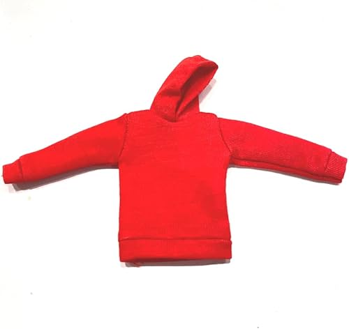 FIGlot 1/12 Scale Miniature Fabric Red Hoodie for 6" Marvel Legends SH Figuarts Figma Mafex Action Figure