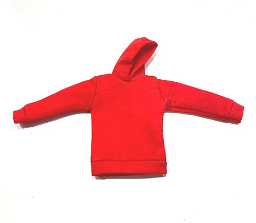 Figlot 1/12 Scale Miniature Fabric Red Hoodie For 6" Marvel Legends Sh Figuarts Figma Mafex Action Figure #TOP3