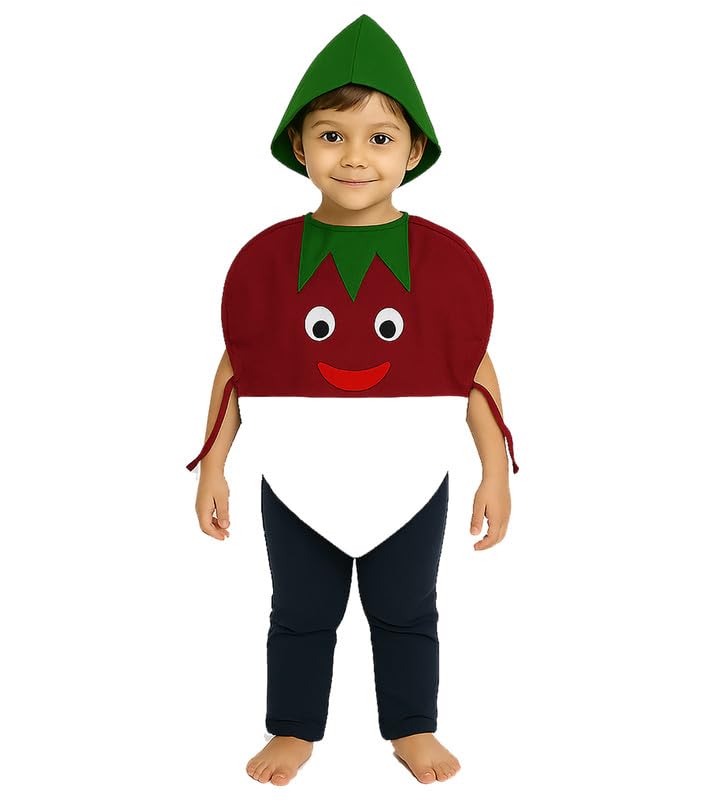 Image of FancyDressWale Fruit & Vegetable Fancy Dress Costume for Kids | Free Size 2-10 Years | School Fancy Dress, Stage Shows, Theme Parties