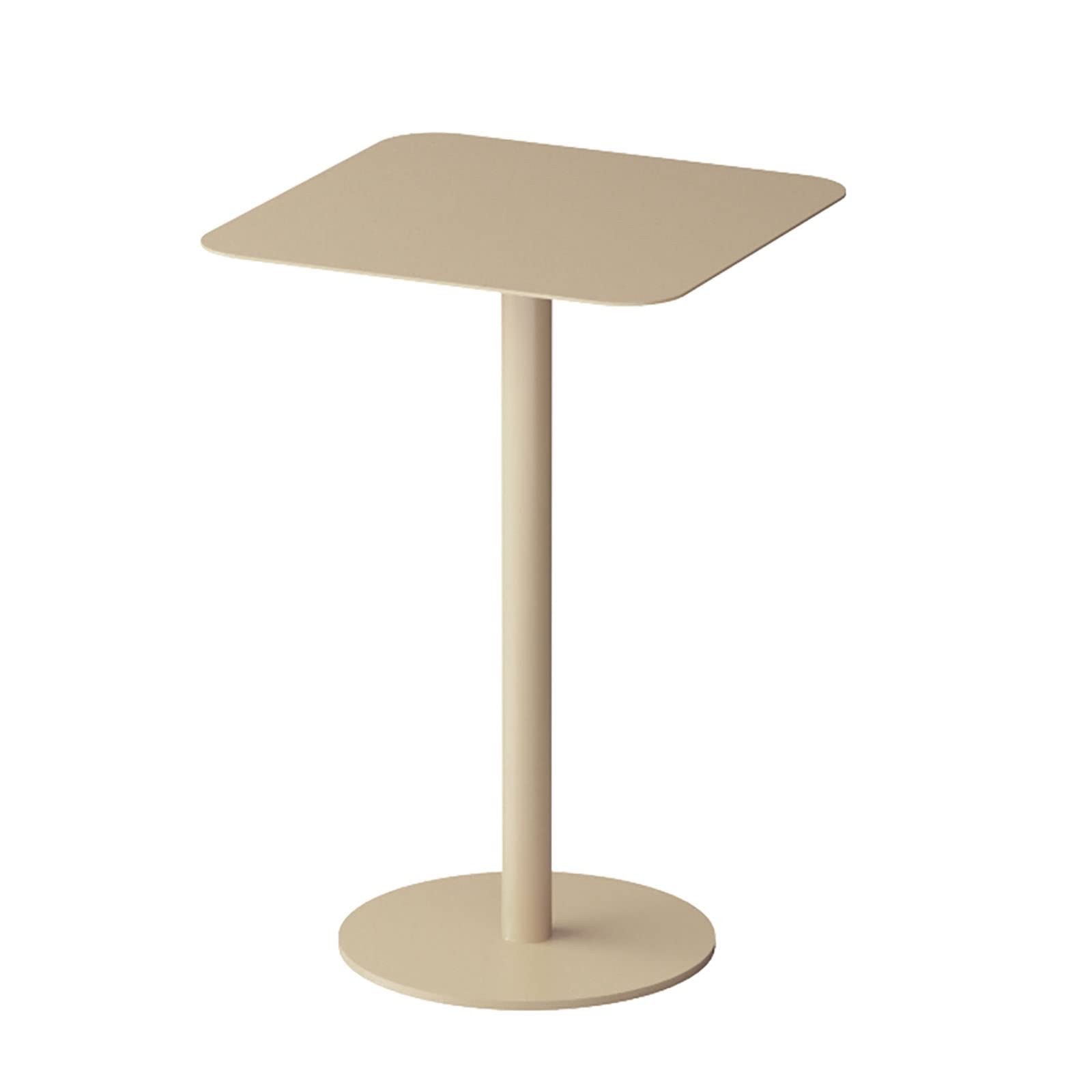 Sofa Side Table, Iron Living Room Corner Table/coffee Table, Small Balcony Tea Table/leisure Table, Bedroom Bedside Table, Milk Tea Shop/café Negotiation Table ( Color : H-Square Table , Size : H60CM
