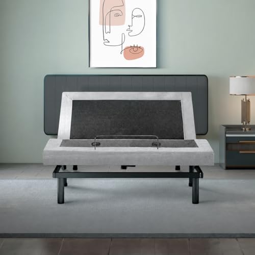 Image of Irvine Home Collection Full Adjustable Bed Base | Full Body Massage | USB Ports | Zero Gravity | Anti-Snore | Memory Positions | Under Bed Lighting | Wireless Remote | Zero Clearance