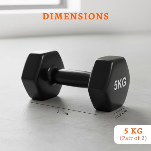 Image of Amazon Brand - Solimo Vinyl Dumbbell