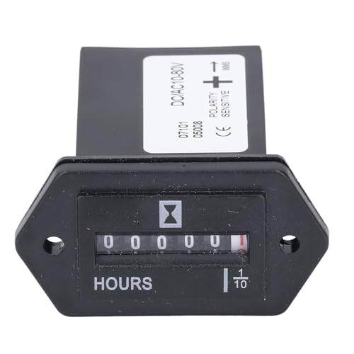 Indicador de horas mecánico DC10-80v con sellado hermético para camiones y grúas