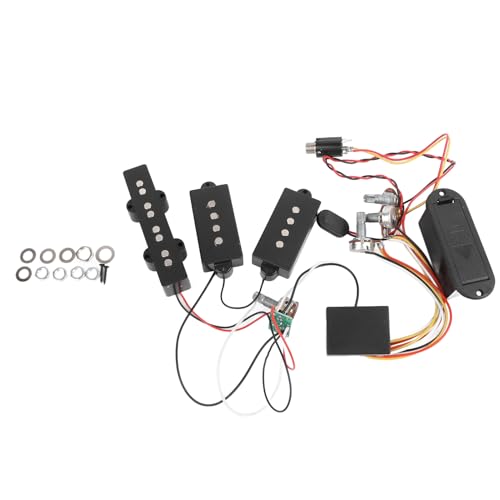 Bass Preamp Wiring Circuit Pickup Metal Plastic Tone Adjustment Bass Preamp Pickup for Practice