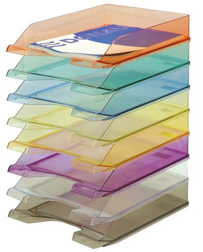 Corbeille à courrier empilable A4 verte pour optimiser le tri de documents - 3