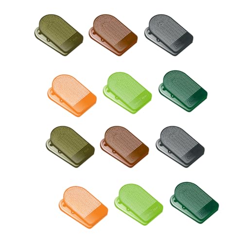 Image of Soni Officemate Paper Clips | Pack of 12 | 5.6 cm x 3.4 cm | Durable & Reusable | Bookmark Clips for Books, Page Holder Clips for Reading, Paper Bookmark Clip for Students, Office & School Use