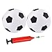 Tomaibaby 3 Stück Aufblasbares Fußballspielzeug Mini Klassischer Fußball Kinder Ball Inflator Pumpe Pädagogisches Fußballspiel Spielzeug für Kinder Indoor Outdoor 12 Cm (Weiß Rot)