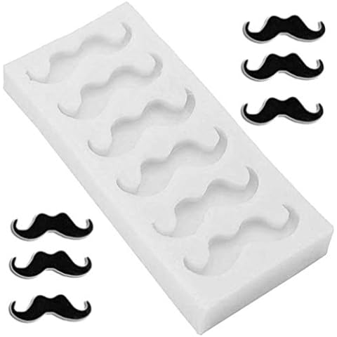 Dubens Beard Mould Silicone Cake Decorating Tools 3D Moustache Shaped Chocolate Mould Kitchen Jelly Candy Fondant Moulds Cover