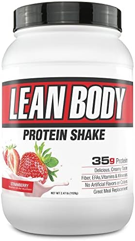 Labrada Nutrition Lean Body Hi-Protein Shake, Strawberry, 2.47-Pound Tub Strawberry PACKAGING MAY VARY
