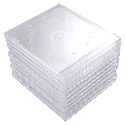 SOLUSTRE 10 Pezzi Custodie Dvd Trasparenti Custodie Cd Custodie Protettive Cd per Home Cinema Studio