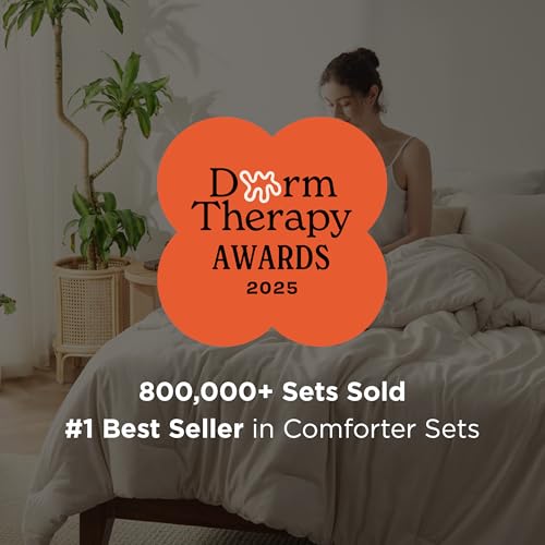 Bedsure King Size Comforter Set - Beige King Comforter Set, Soft Bedding for All Seasons, Cationic Dyed Bedding Set, 3 Pieces, 1 Comforter (104"x90") and 2 Pillow Shams (20"x36"+2") - Image 3