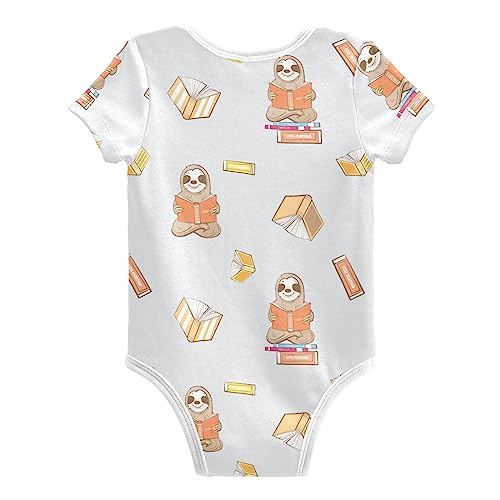 Ollabaky Unisex Baby Bodysuits Short-Sleeve Cotton Baby Clothes for Girls Boys 0-24 Months2