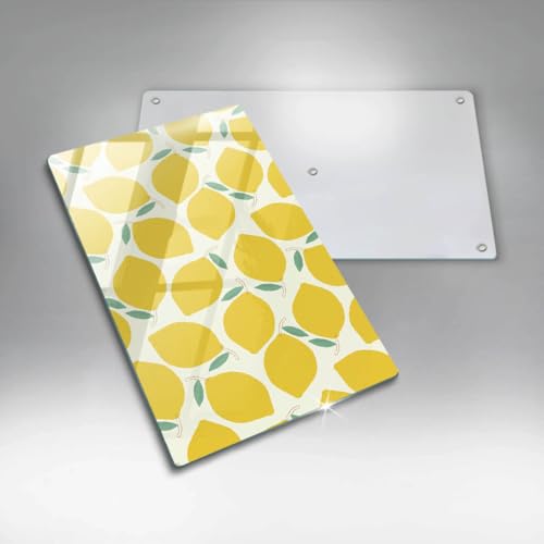 Accessoires de Cuisine Plaque Induction Protection 30x52cm Wallfluent Citrons