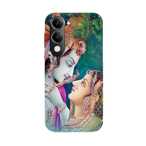 Image of Crepes Radha Krishna | God Designer Printed Hard Matt Finish Mobile Case Back Cover for Vivo T4 Lite 5G /iQOO Z10 Lite 5G /Vivo Y19 5G /Vivo Y19E