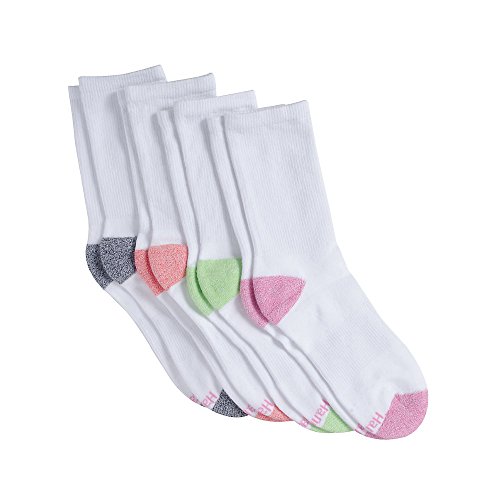 By Hanes Sport Women's Cool Comfort Crew Socks 4-Pack