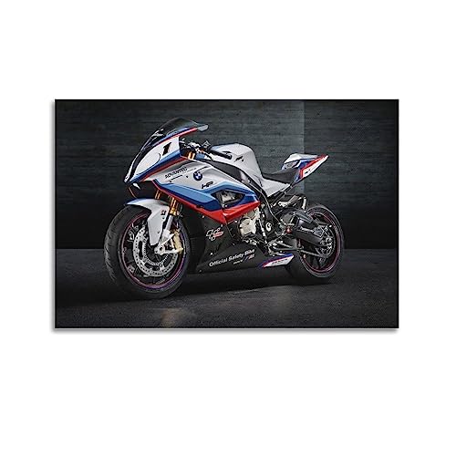Poster de moto pour BMW S1000rr Motogp Safety Bike Poster décoratif sur toile Poster mural et image d'art moderne pour chambre à coucher