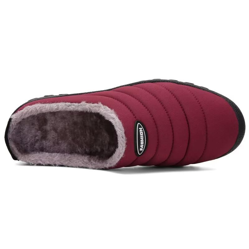 Men's Women's Indoor Outdoor Warm Velvet Winter Slippers for Home Street Walking2