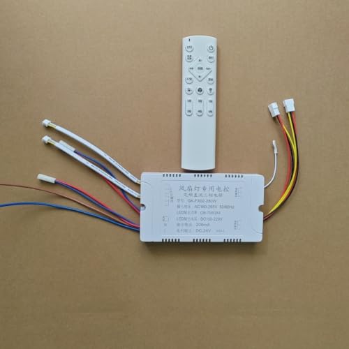 Control remoto DC Inverter GK-FX02-280W para reparar ventiladores sin señal y regular brillo 8