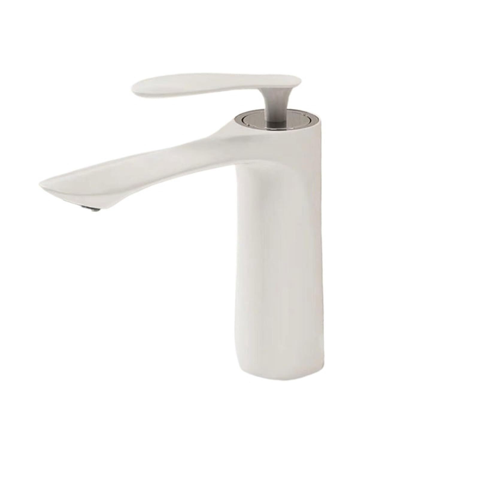 Basin Tap Bathroom Faucets White Maple Leaf Brass Basin Mixing Faucet Cold Hot Water Waterfall Tap Deck Mounted Sink Mixer Taps