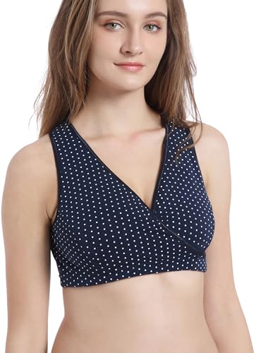 Image of CAKYE 4 Pack Nursing Bras for Breastfeeding Maternity Cotton Sleep Bralette