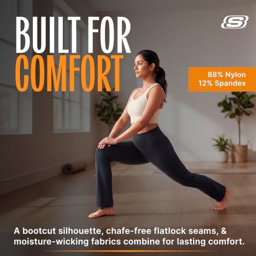 Image of Skechers Women's GO WALK Joy Pant | Casual, 4-Way Stretch, Moisture-Wicking, UPF 40+, High-Rise Waist