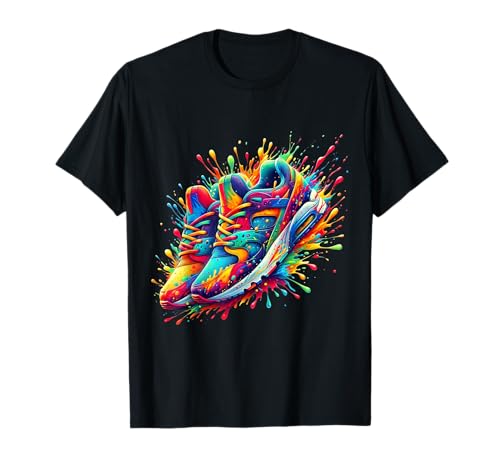 Watercolor Colorful Sneaker Lover Tee
