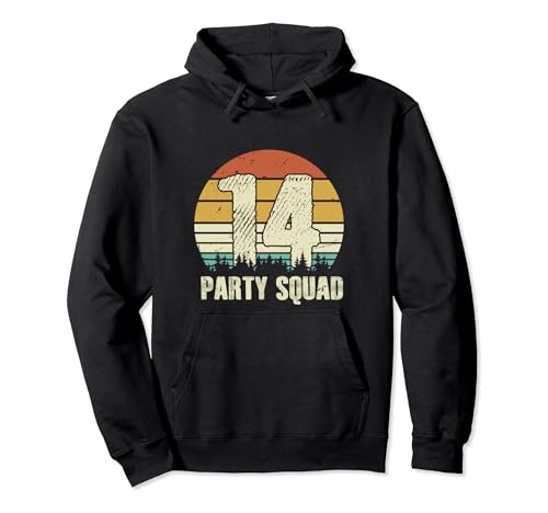 Live Legend 14 year Vintage Party Crew Squad Birthday Gifts Sudadera con Capucha