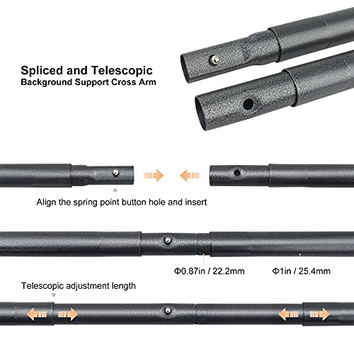 Linco Lincostore Studio Crossbar For Backdrop Stands, 10 Feet, Telescopic Am236 #TOP2