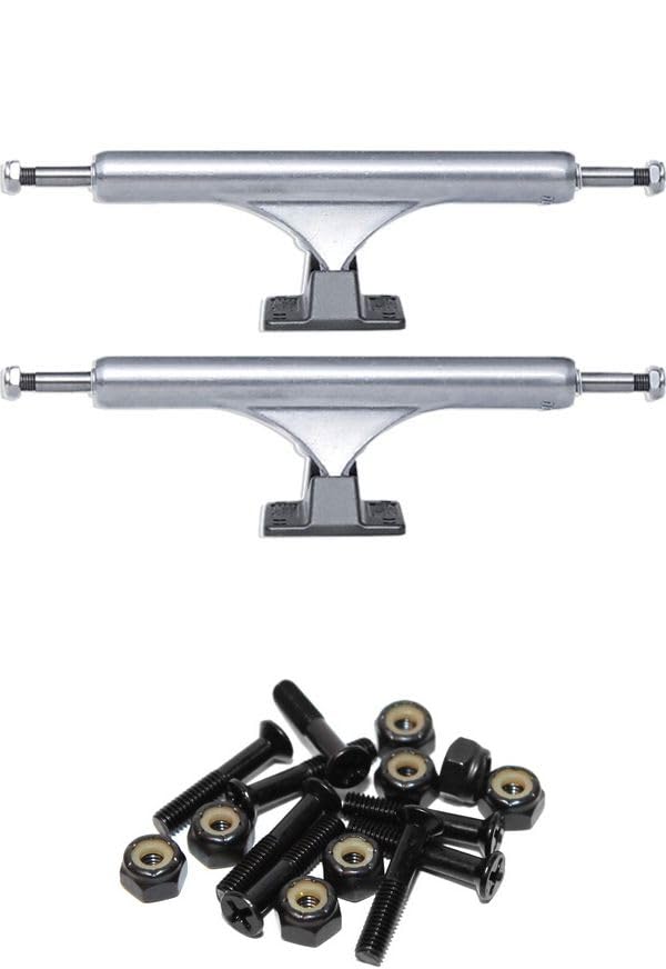 Slappy Truck Company ST1 Classic Hollow Polished/Gunmetal Skateboard Trucks - 6.375