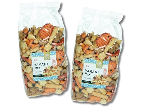 GOLDEN TURTLE Yamato Reiscracker Mix Doppelpack - Knusprige & Würzige Reiscracker - OG ASIA - 2x 300g