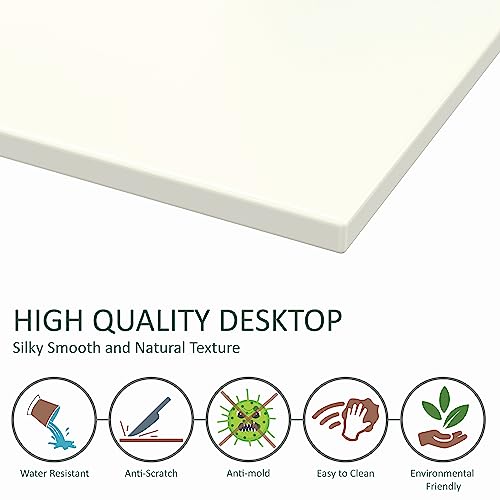 Image of Honey Touch Metal & Wood Workstation Desk for Home Office | Modern Computer Table for PC, Laptop & WFH | Minimalistic Study Desk with Strong Frame