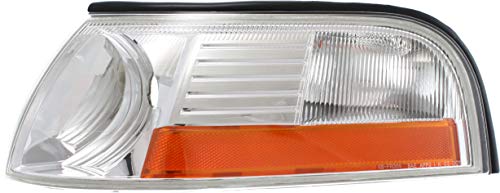 Evan-Fischer Corner Light Compatible With 2003-2005 Mercury Grand Marquis Plastic Clear& Amber Lens Driver Side #TOP3