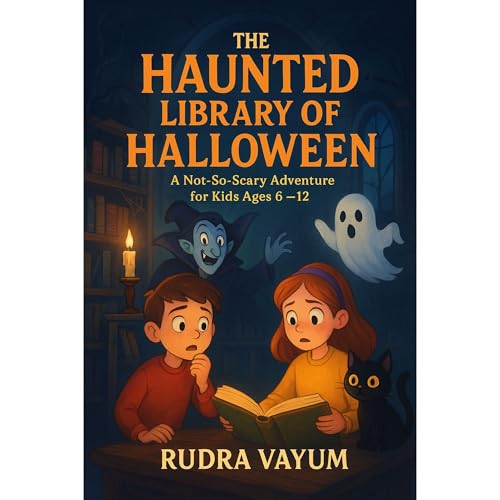 The Haunted Library of Halloween Audiolibro Por Rudra Vayum arte de portada