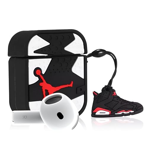 Image of New Cute Soft Silicone Case Compatible with Apple AirPods 4 Generation (2024) Full 360 Protection Dust-Proof Shockproof Case Cover with Hook (Cover Only) (Jodana-White)